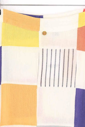 Jupe Antik Batik Multicolore en Coton