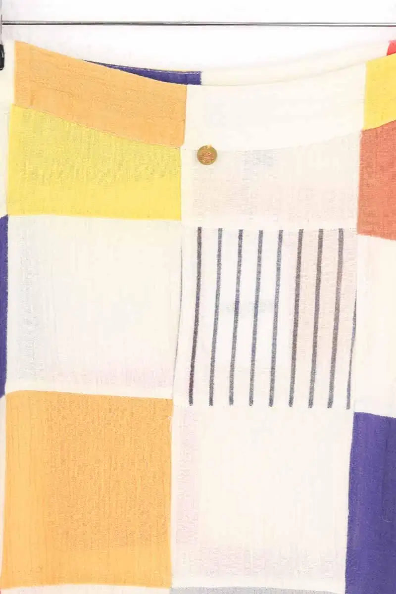 Jupe Antik Batik Multicolore en Coton