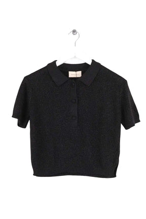 Top Alexandra Golovanoff Noir en Viscose, taille S - Seconde Main