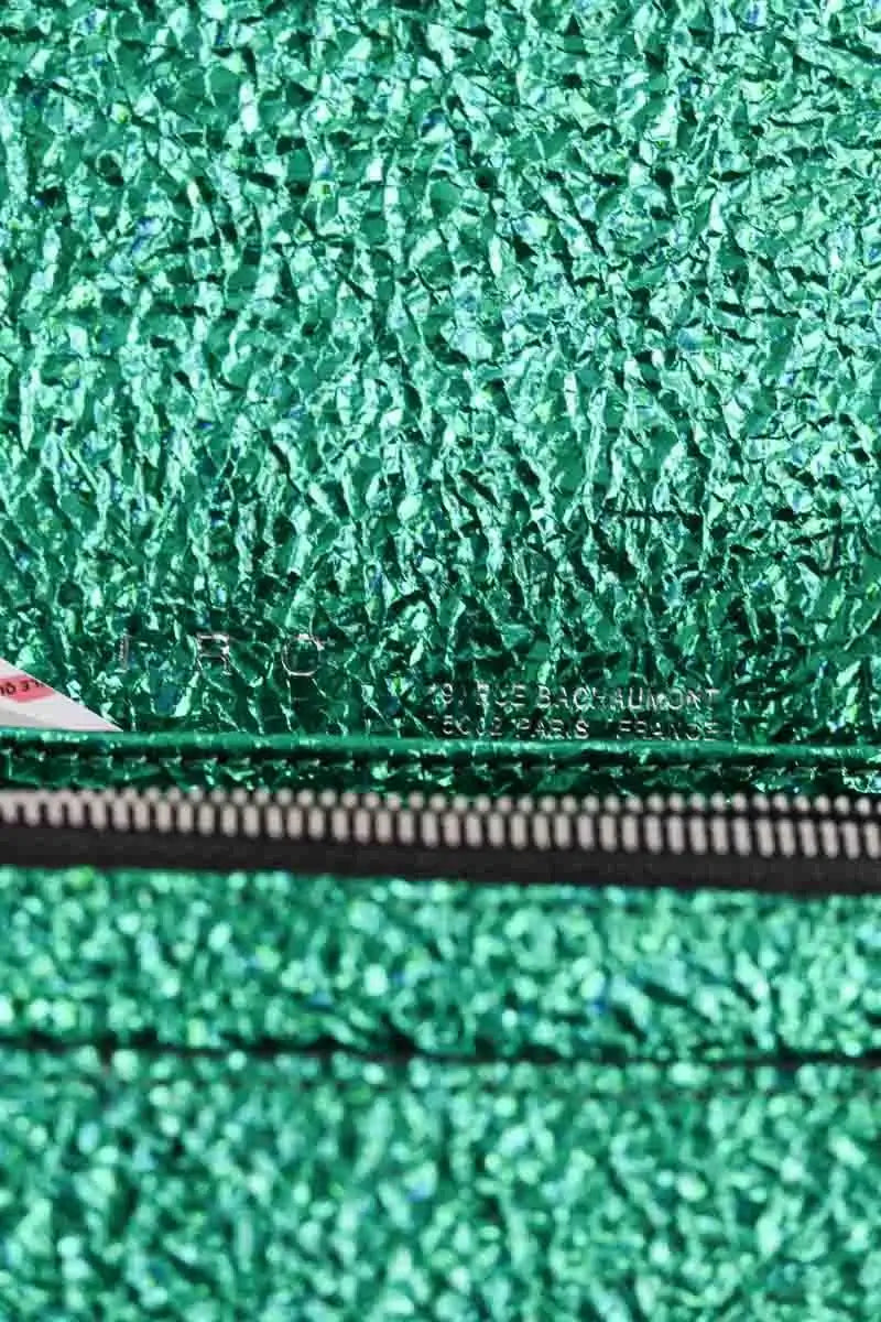 Mini sac Iro Vert en Cuir