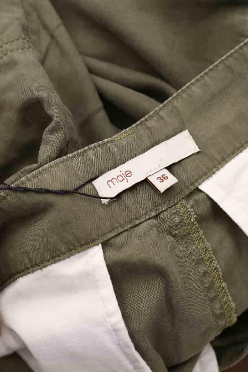 Pantalons Carot Maje  Kaki