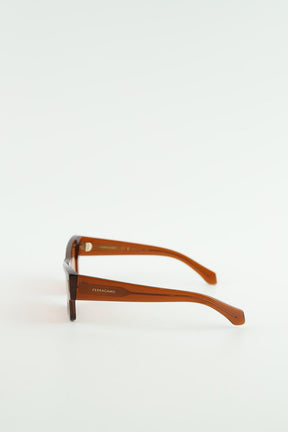Lunettes de soleil Salvatore Ferragamo  Marron