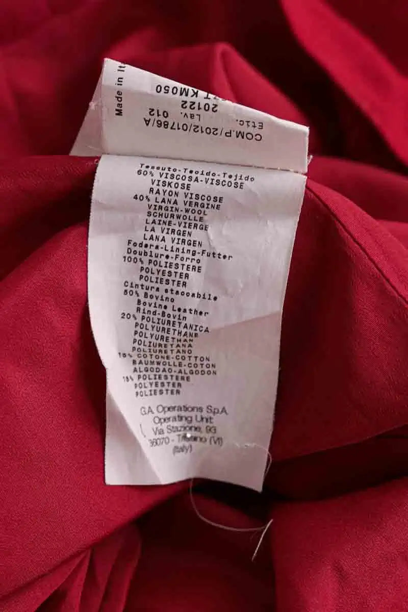 Robe Giorgio Armani Rouge en Viscose