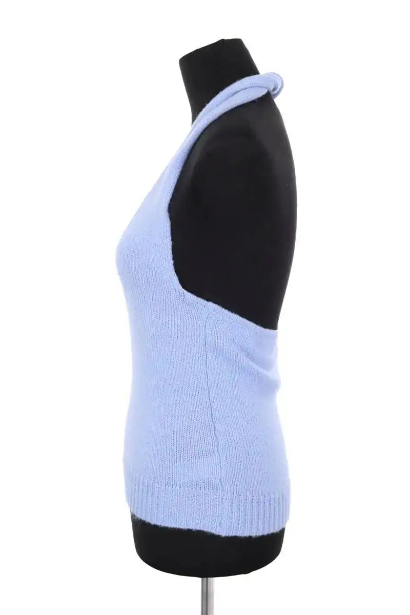 Top sans manche Musier Bleu en Synthétique