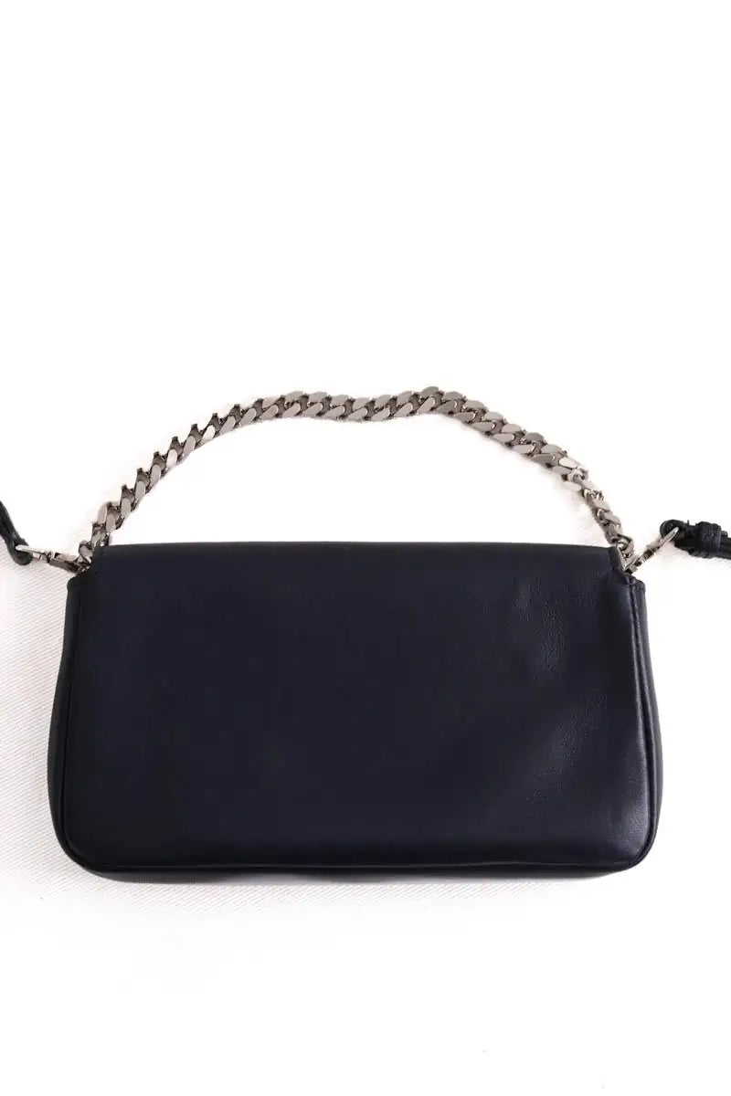 Mini sac Fendi Micro Baguette Bleu en Cuir