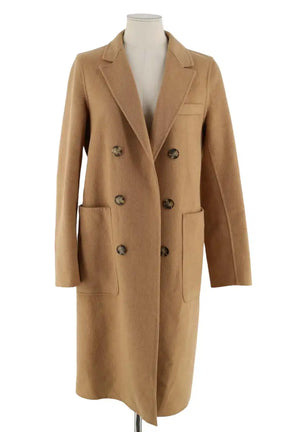 Manteau Tommy Hilfiger Camel en Laine, taille S - Seconde Main