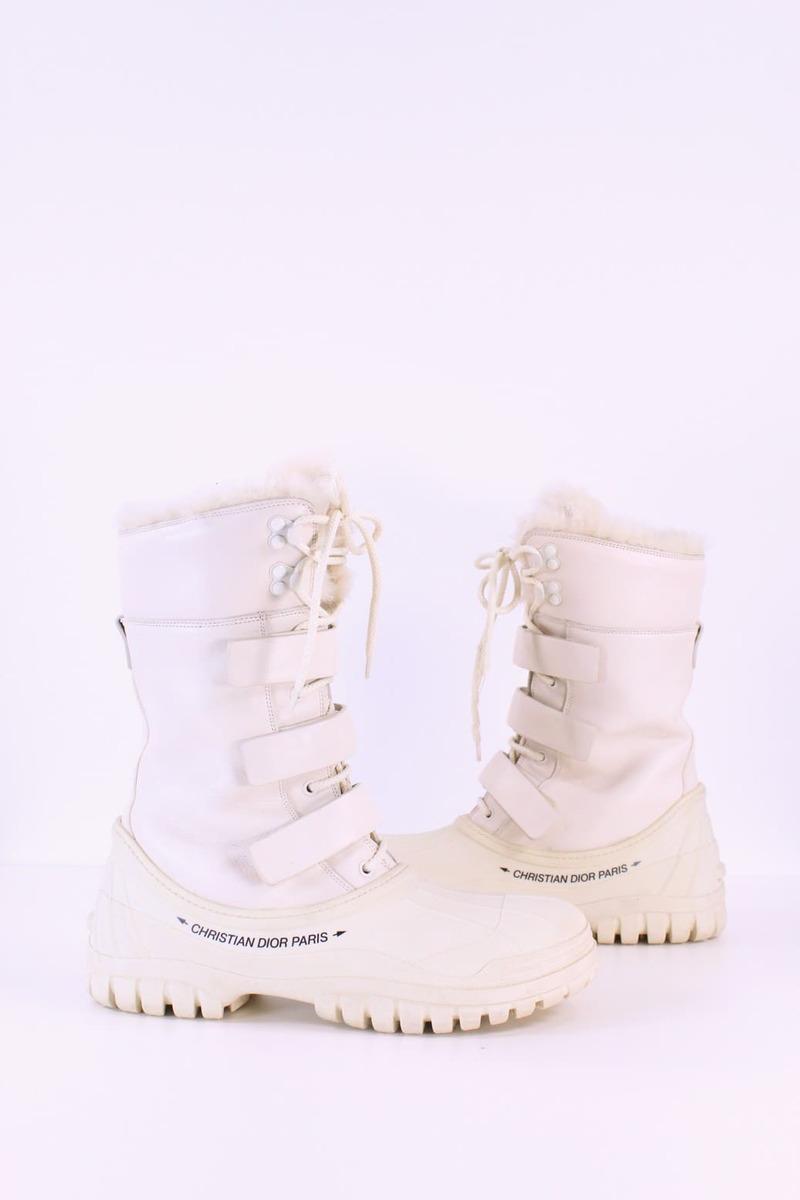 Bottes fourées Dior  Beige