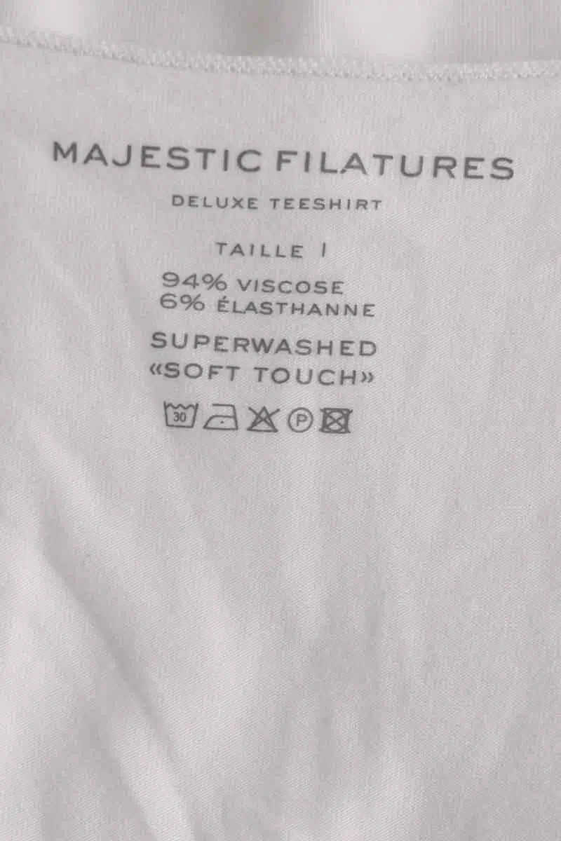 Top Majestic Filatures Blanc en Viscose