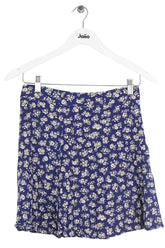 Mini jupe Sézane Bleu en Synthétique, taille XS - Seconde Main