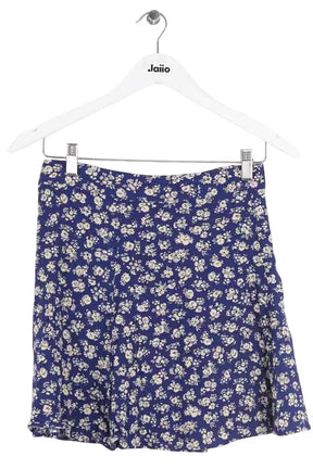 Mini jupe Sézane Bleu en Synthétique, taille XS - Seconde Main