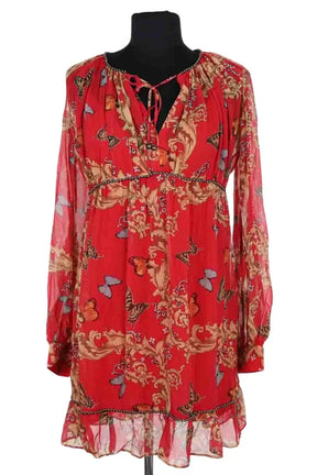 Robe The Kooples Rouge en Synthétique, taille XXS - Seconde Main