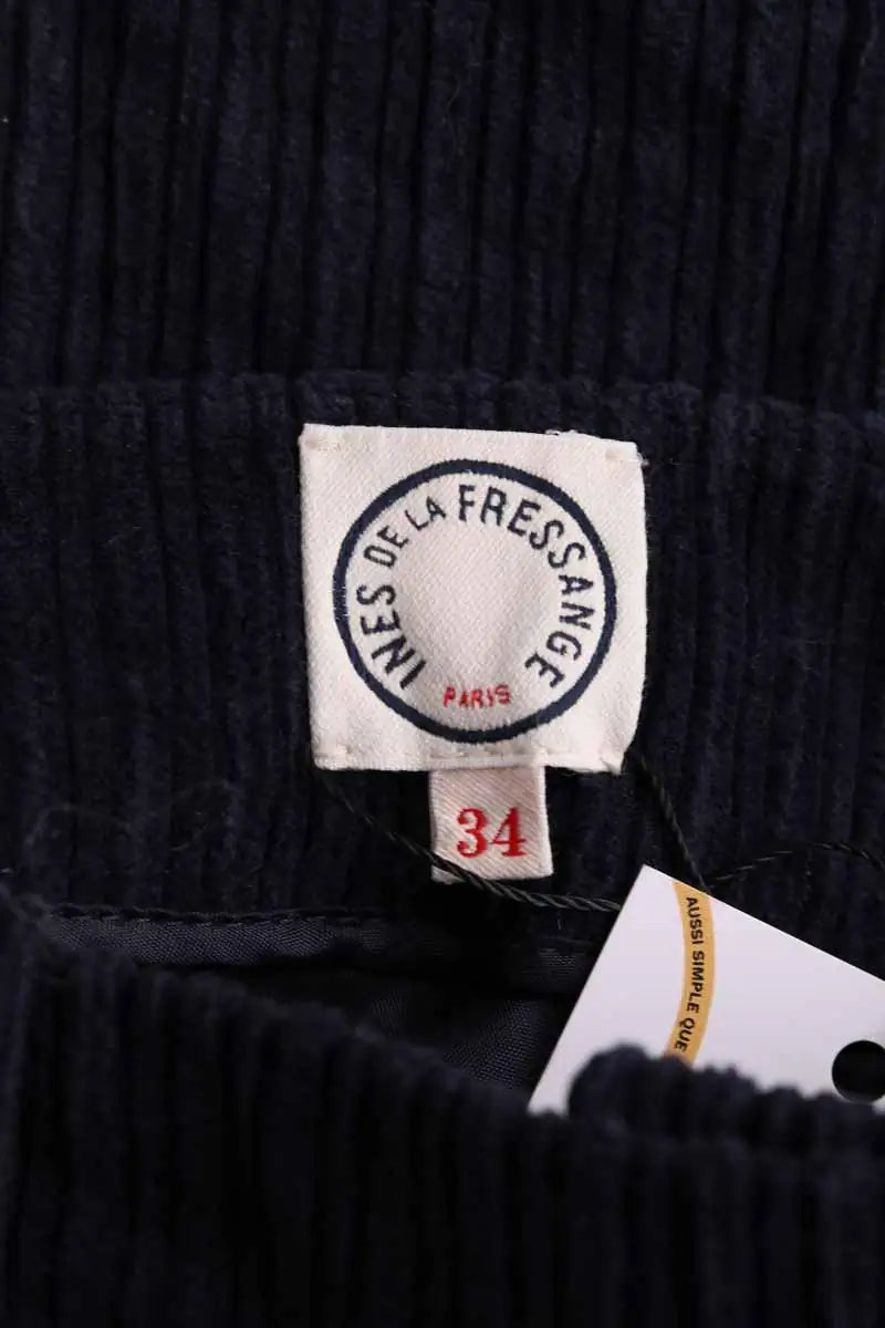 Mini jupe Ines de la Fressange Bleu en Coton