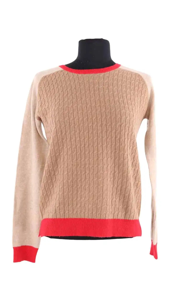 Pull Sandro Beige en Laine, taille S - Seconde Main