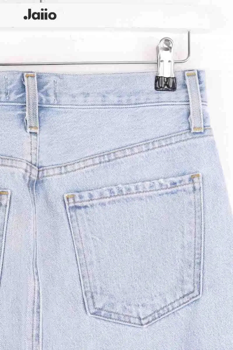 Jupe Agolde Bleu en Coton