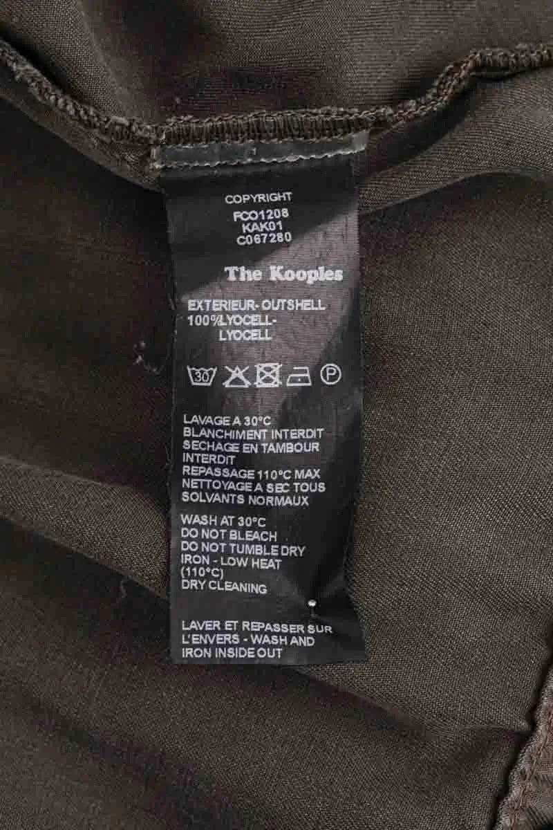 Combishort The Kooples Kaki en Synthétique