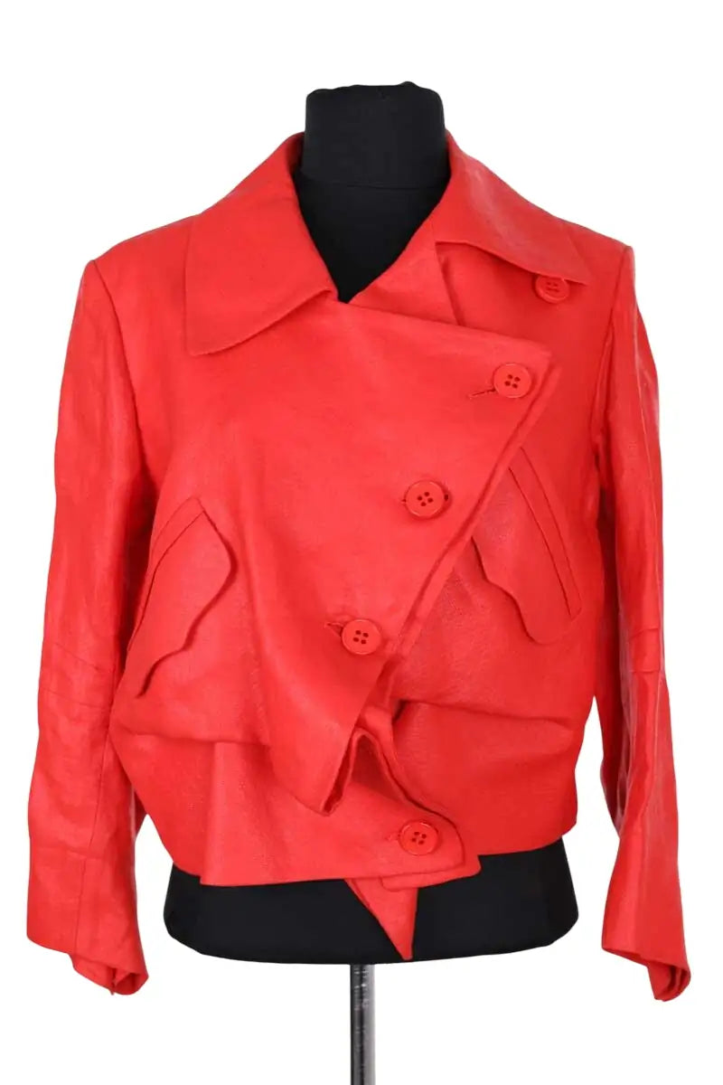 Veste Sonia Rykiel Orange en Lin, taille S - Seconde Main