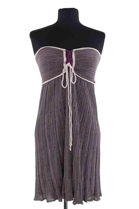 Robe Maje Violet en Viscose, taille M - Seconde Main