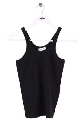 Top sans manche Anine Bing Noir en Coton, taille S - Seconde Main