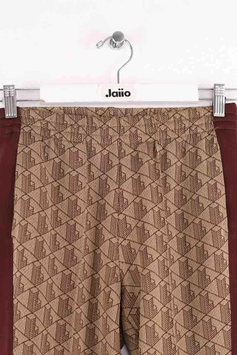 Pantalon droit Lacoste Camel en Coton