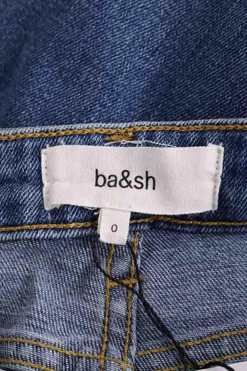 Jean slim Ba&Sh Bleu en Coton