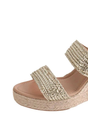 Mules LK Bennett Renlee Doré en Cuir