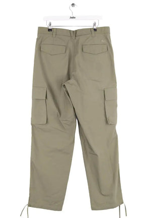 Pantalon droit Lacoste Kaki en Coton