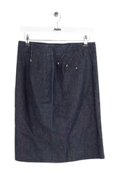 Jupe Mugler Bleu en Coton, taille S - Seconde Main