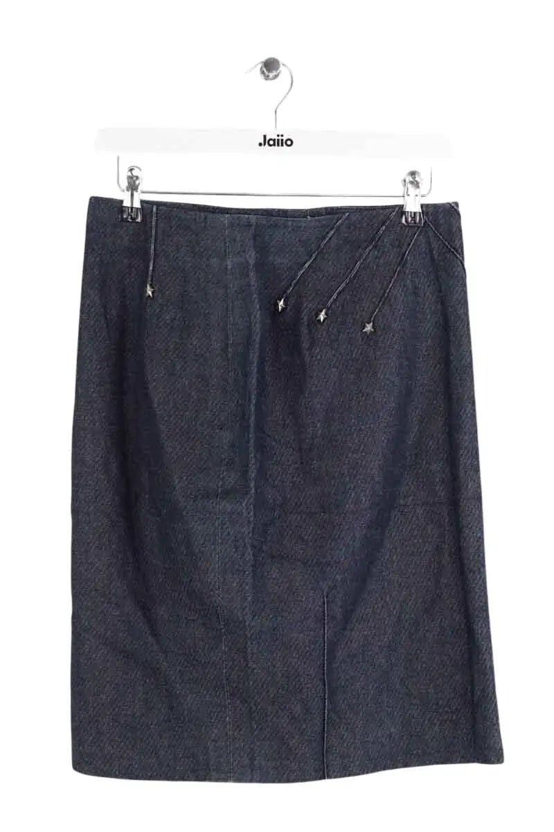 Jupe Mugler Bleu en Coton, taille S - Seconde Main