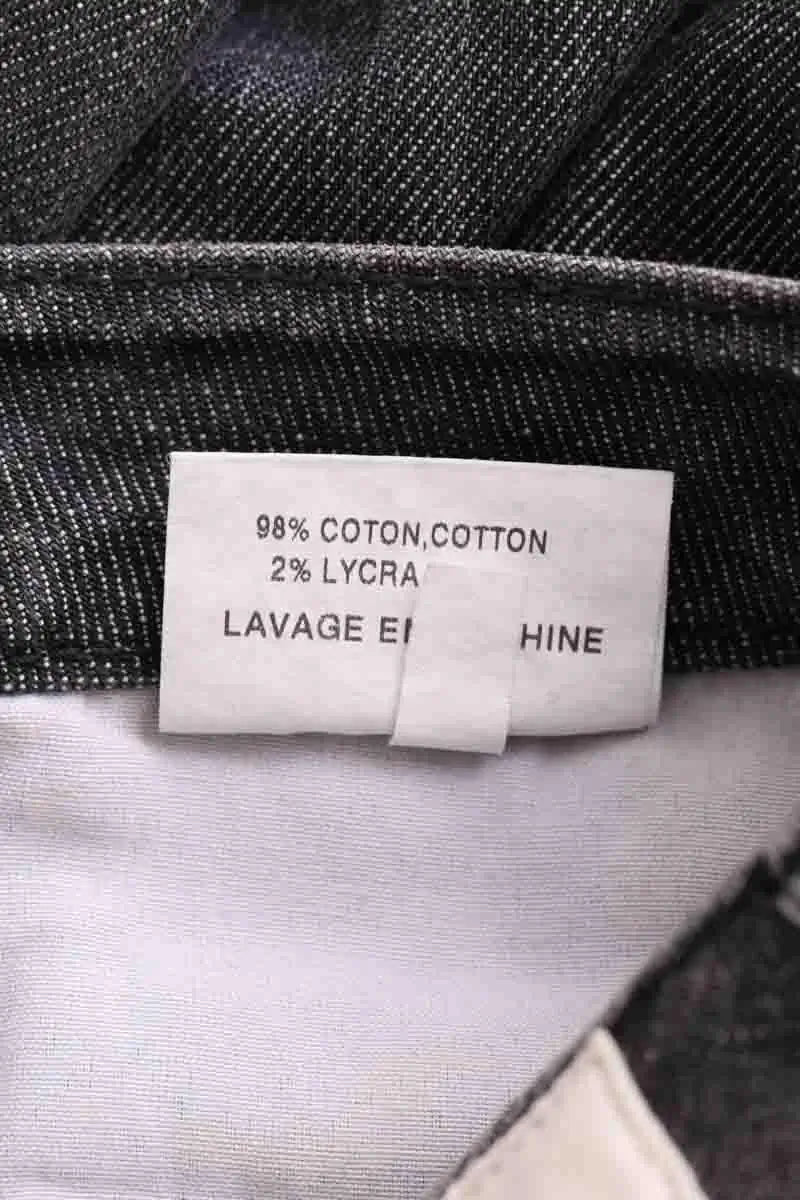 Jean droit Sandro Anthracite en Coton
