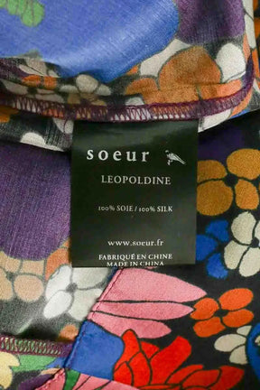 Robe Soeur Leopoldine Multicolore en Soie