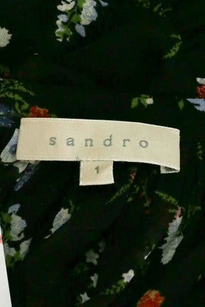 Robe Sandro Noir en Synthétique