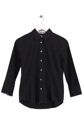 Chemise Burberry Noir en Coton, taille M - Seconde Main