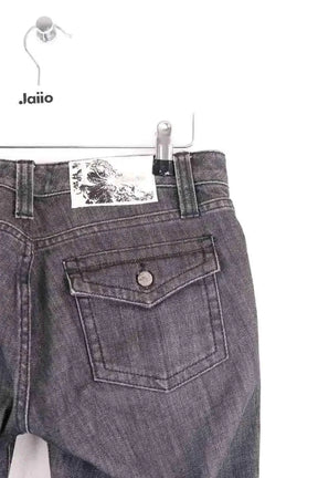 Jean droit Sandro Anthracite en Coton