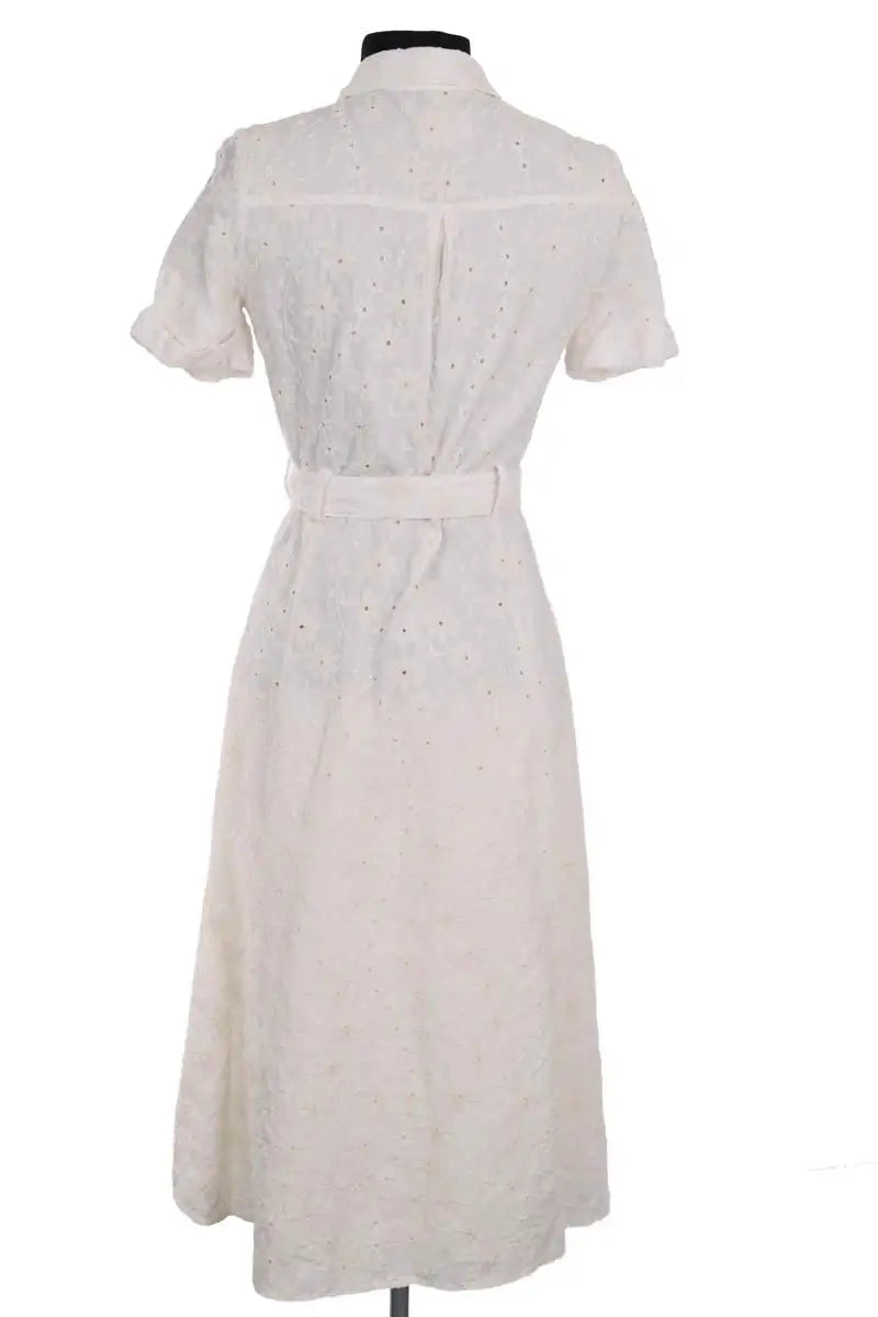 Robe Sézane Ecru en Coton