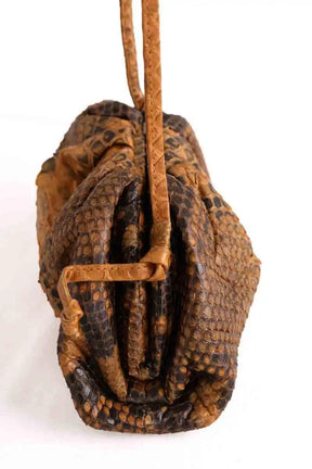 Mini sac Sista Jaune en Cuirs exotiques