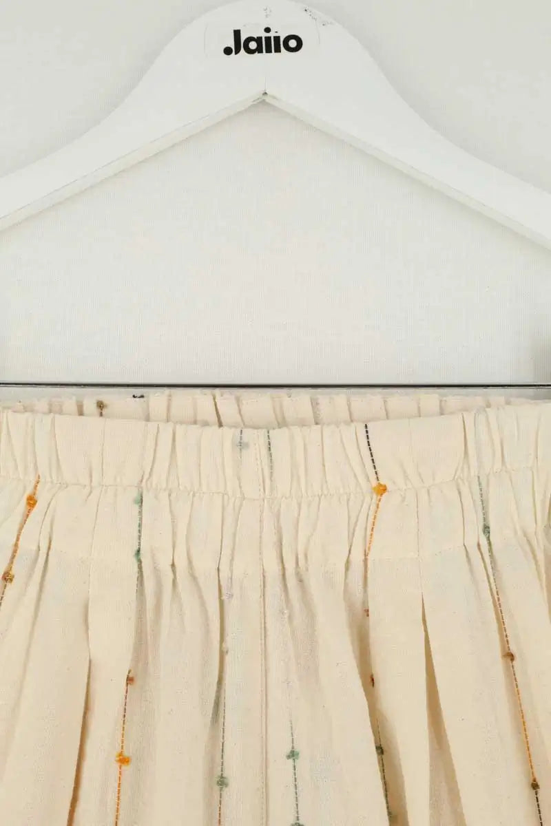 Pantalon Sessun Beige en Coton