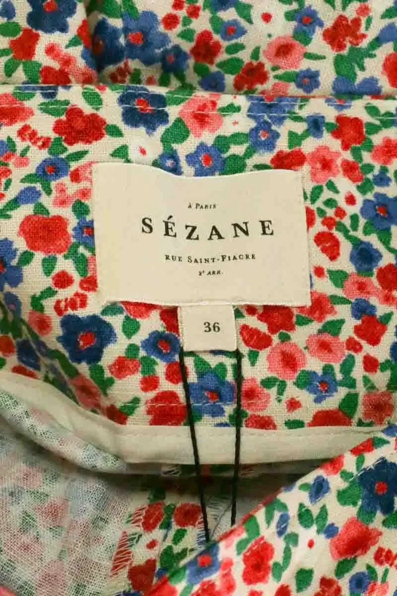 Bermuda Sézane Rose en Lin
