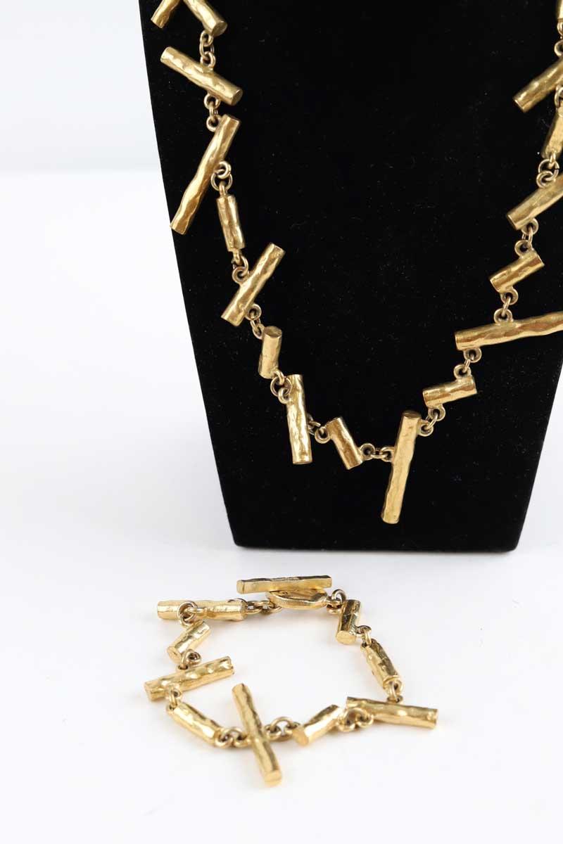 Collier et bracelet Biche de Bere  Doré