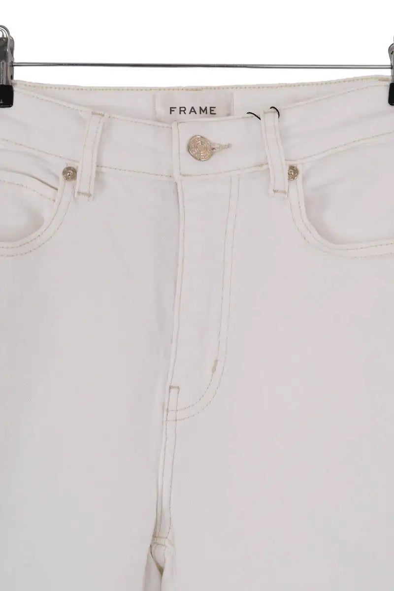 Jean droit Frame Blanc en Coton