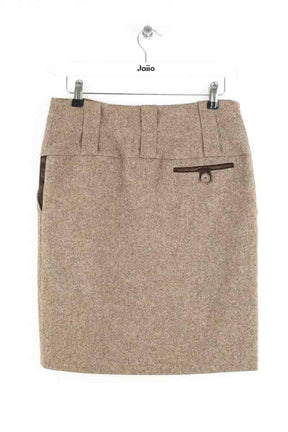 Mini jupe Barbara Bui Marron en Laine