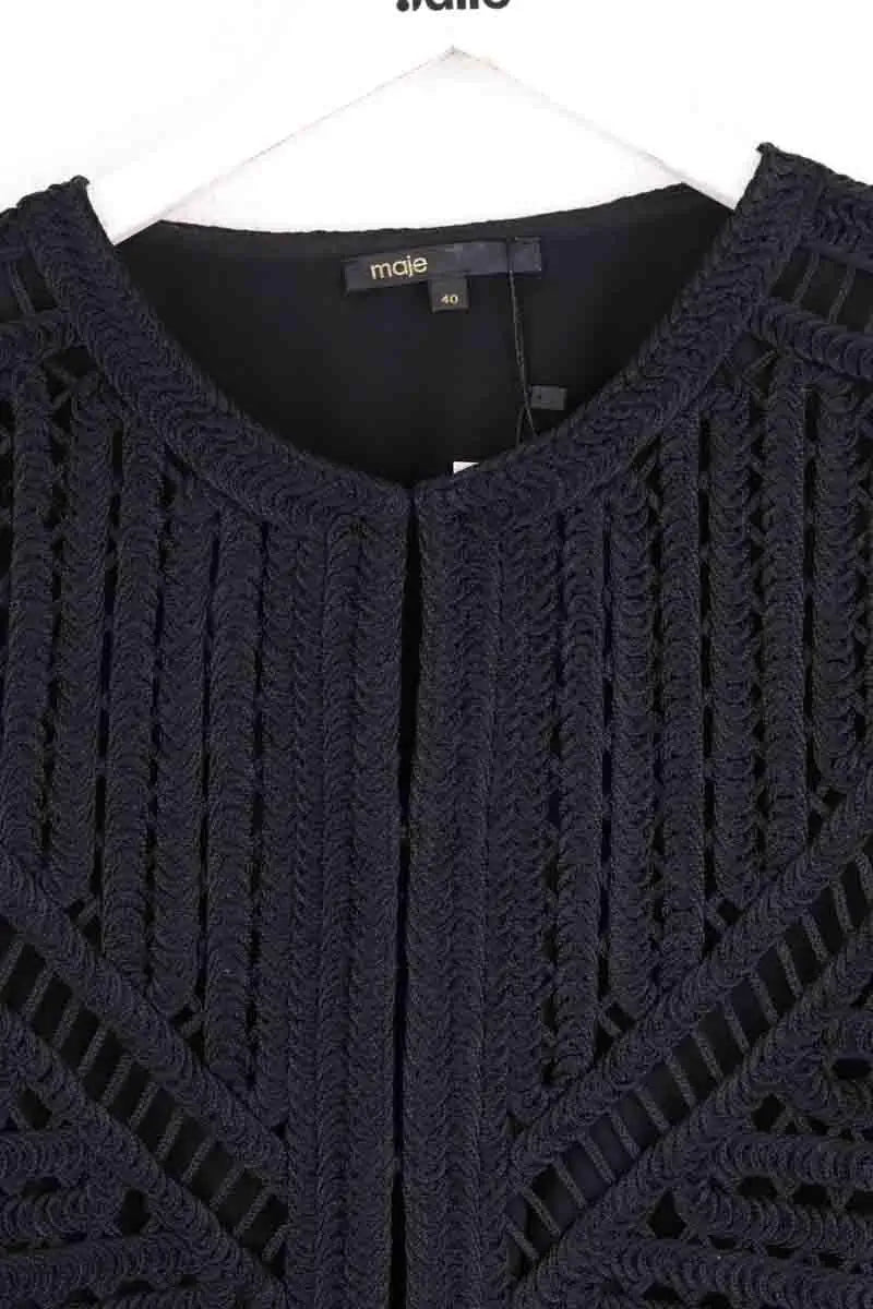 Gilet Maje Noir en Viscose