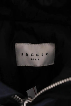 Manteau Sandro Marine en Tissu