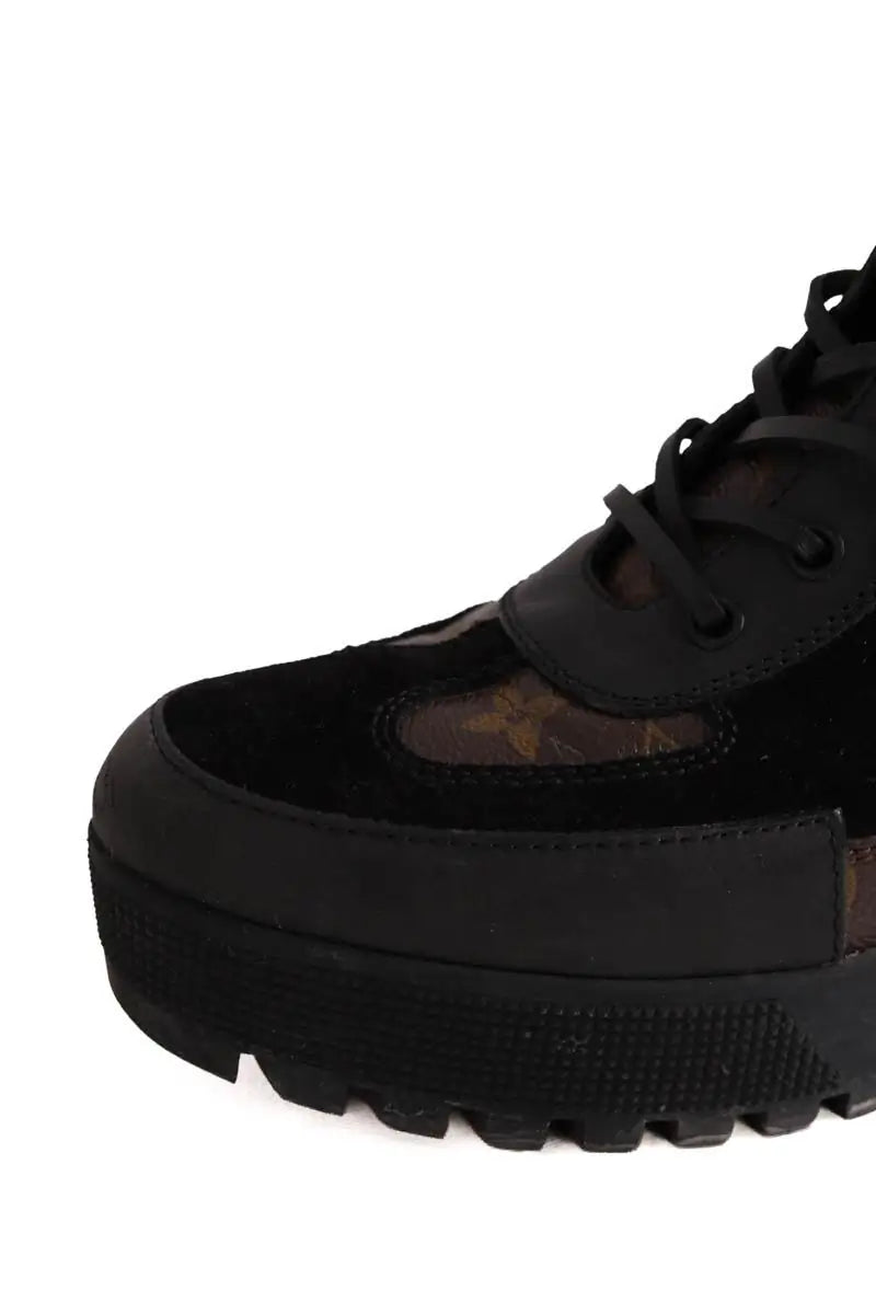 Boots à lacets Louis Vuitton Noir en Cuir
