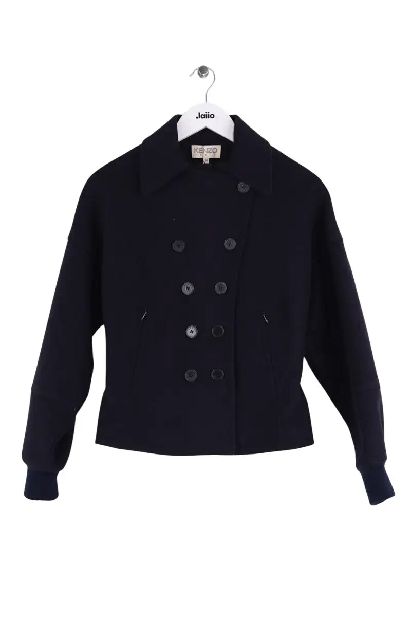 Caban Kenzo Marine en Laine, taille M - Seconde Main