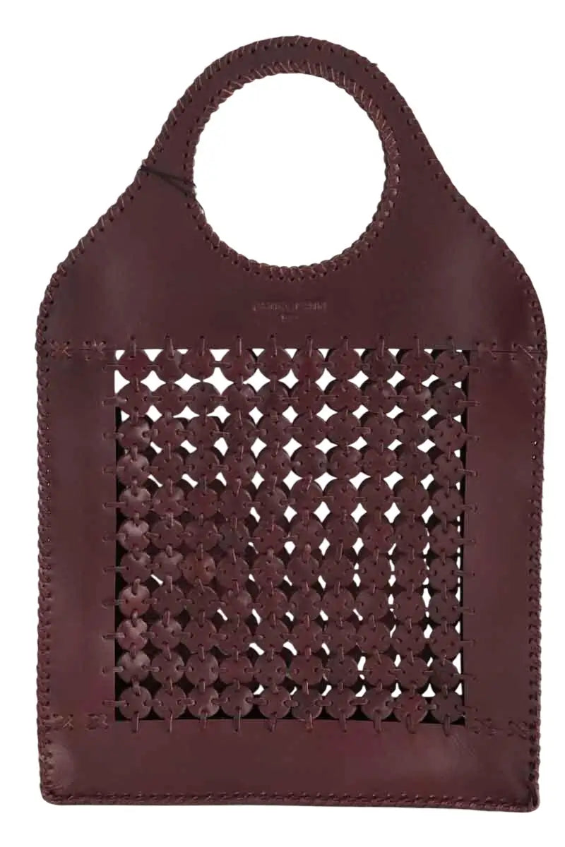Cabas Antik Batik Bordeaux en Cuir - Seconde Main