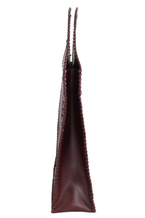 Cabas Antik Batik Bordeaux en Cuir