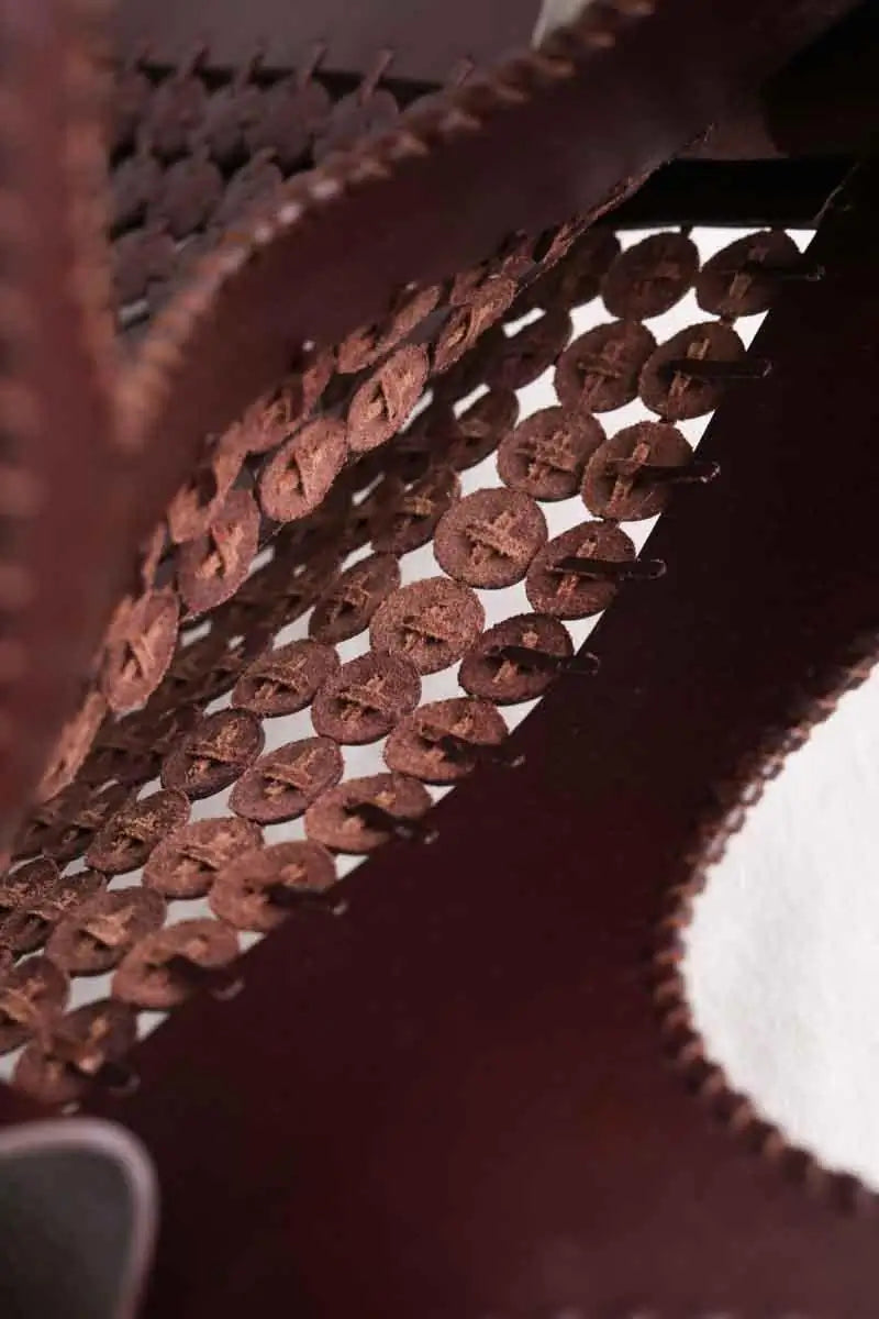 Cabas Antik Batik Bordeaux en Cuir