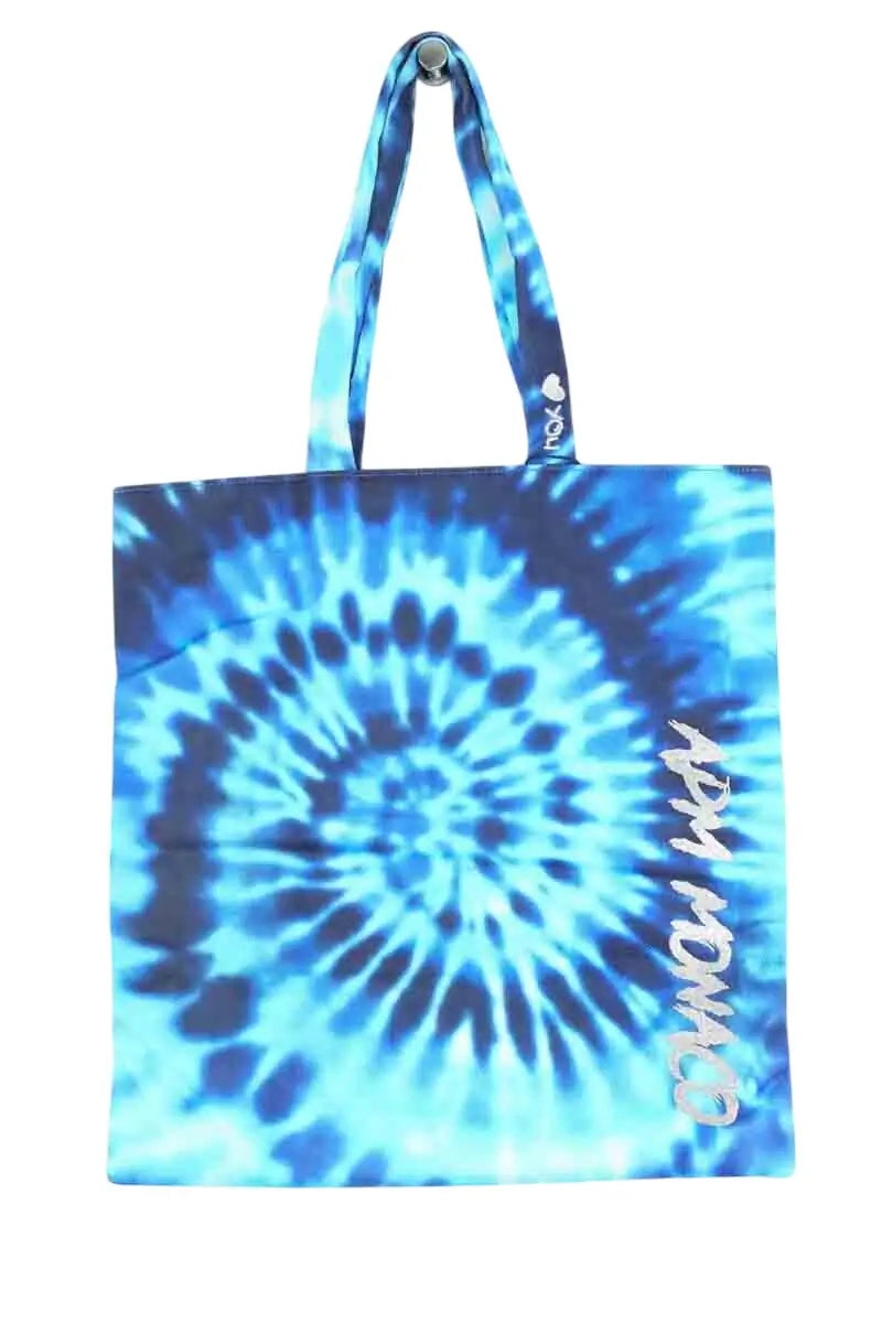 Cabas APM Monaco Bleu en Coton - Seconde Main