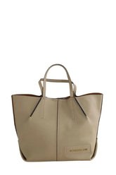 Cabas Barbara Bui Beige en Cuir - Seconde Main