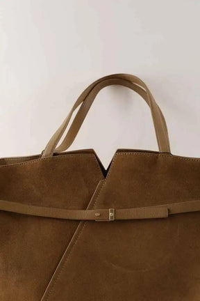 Cabas Boss Camel en Daim